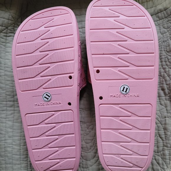ALPHA KAPPA ALPHA SORORITY RUBBER SLIDES SIZE 11 - Picture 3 of 3